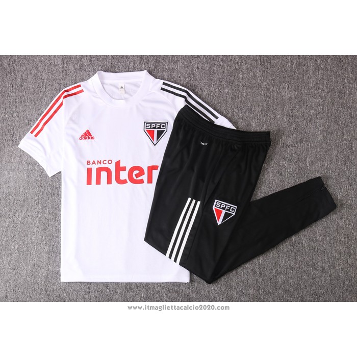 Tuta da Track Sao Paulo Manica Corta 2020 2021 Bianco